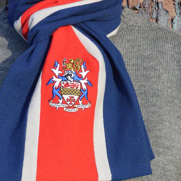 Kent School Saxony wool scarf