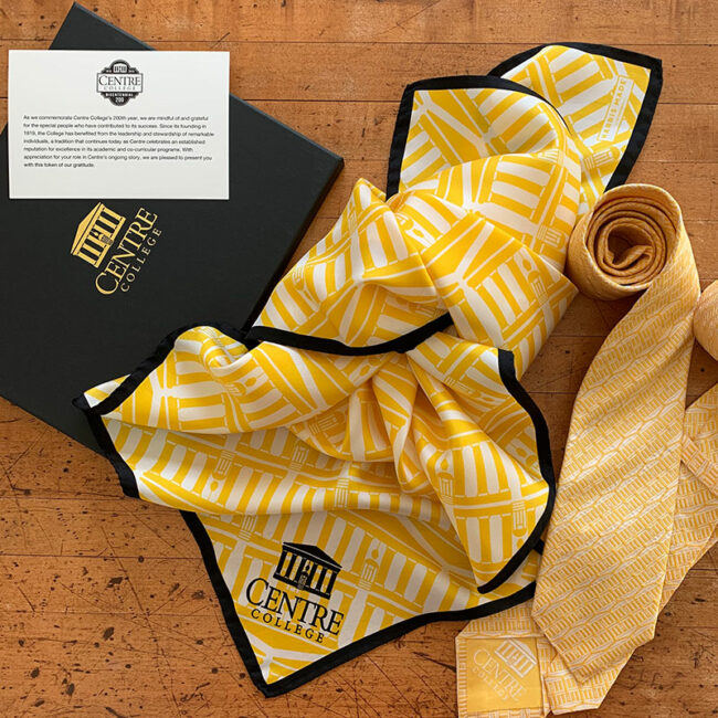 Centre College silk scarf